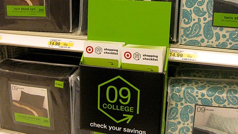 Target '09 College' Bedding Merchandising