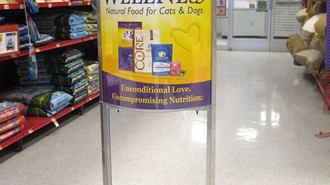 Petco Wellness Stanchion Sign