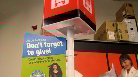 Staples 'Do Something 101' Checkout Sign