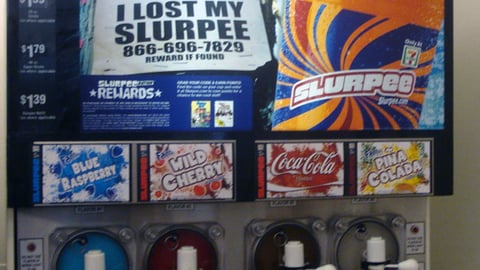 7-Eleven 'I Lost My Slurpee' Translite