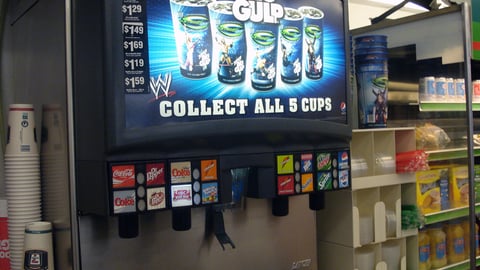 7-Eleven 'SummerSlam' Fountain Translite