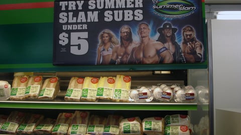 7-Eleven 'SummerSlam Subs' Sign