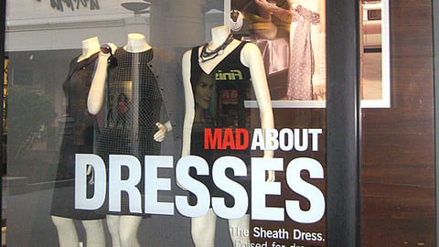 Banana Republic 'Mad About Dresses' Window Display