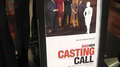 Banana Republic 'Mad Men' Framed Sign