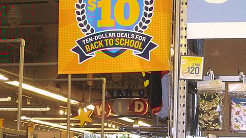 Old Navy 'Class of $10' Aisle Violator