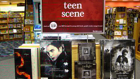 Borders 'Teen Scene' Table Sign