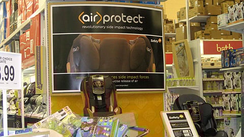 Babies "R" Us Air Protect Car Seat Endcap