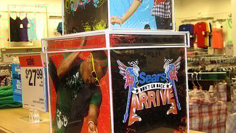 Sears 'Arrive' Counter Display