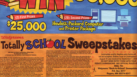 Walgreens Back-to-School Sweeps Feature