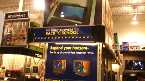 Best Buy Back-to-School Sign