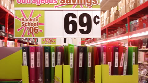 Staples Back-to-School Pallet Sign