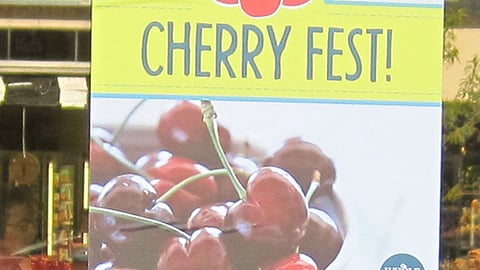 Whole Foods 'Cherry Fest' Window Cling
