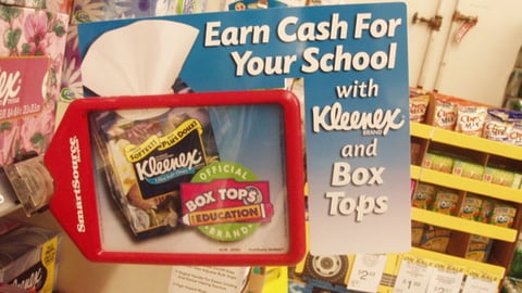 Kimberly-Clark Box Tops Shelf Talker