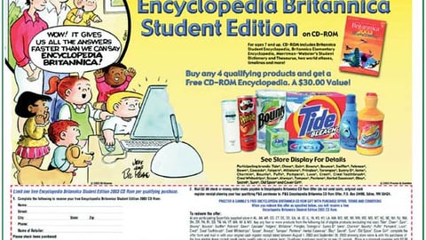 Supervalu/P&G Encyclopedia Britannica Offer