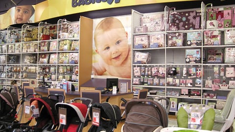 "R" Superstore 'Babies' Back Wall