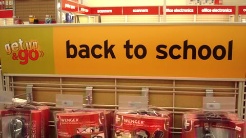 Circuit City In-Line Back-to-School Sign