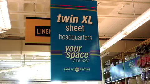 Linens 'n Things Back-to-School Ceiling Hanger