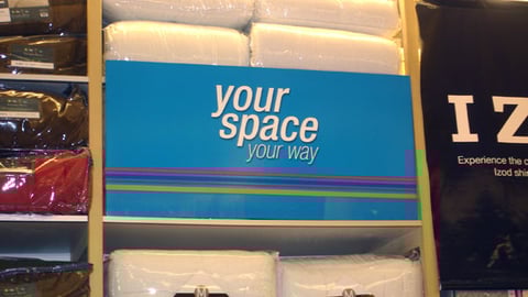 Linens 'n Things Back-to-School Shelf Sign