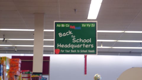 Pathmark Back-to-School Ceiling Hanger