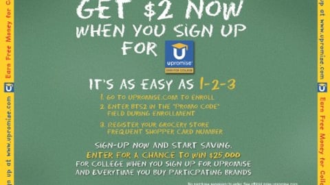 Upromise/News America Sweeps Shelf Talker