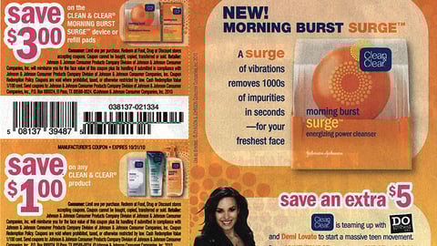 Clean & Clear 'Back to School Family Savings' FSI