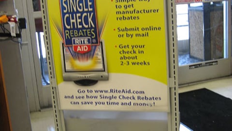 Eckerd Single Check Rebates Stanchion