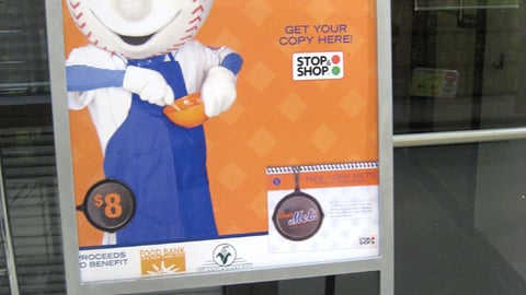 Stop & Shop Mets Cookbook Stanchion