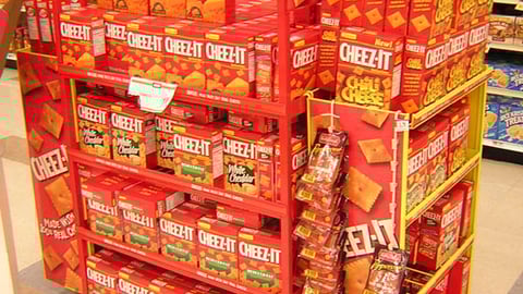 Cheez-It Freestanding Display
