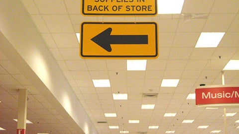 Target Back-to-School Directional Sign