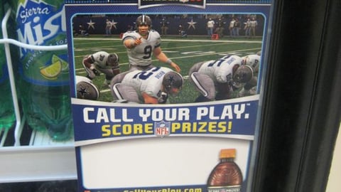 Pepsi NFL Game Cooler Cling