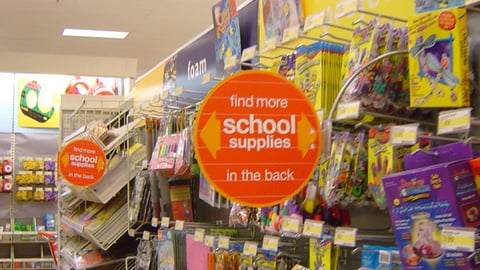 Target School Supplies Aisle