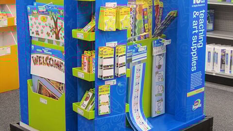 Staples 'Just for Teachers' Pallet Display