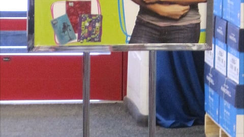 Staples 'Do Something 101' Stanchion Sign