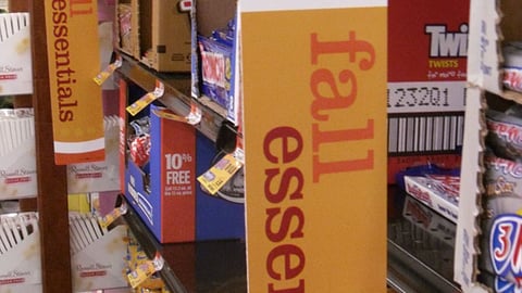 Acme 'Fall Essentials' Aisle Violators