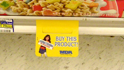 MDA Aisles of Smiles Shelf Tag