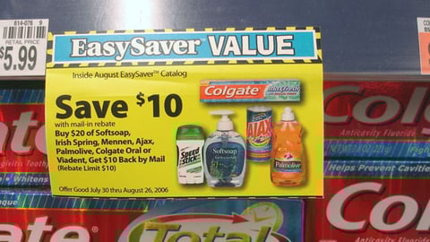 Colgate-Palmolive 'EasySaver' Shelf Tag