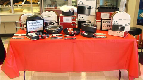 Albertsons Cookware Table Display 