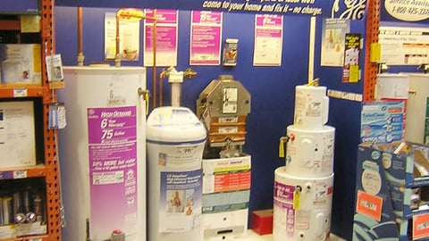 GE Water Heater In-Line Display