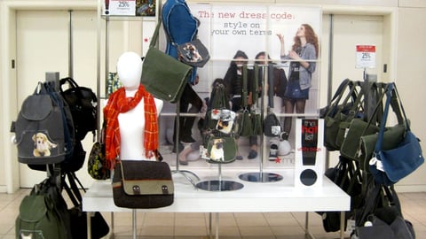 Macy's Back-to-School Utility Bag Display