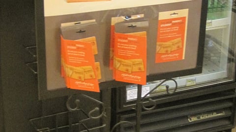 Jewel-Osco Reloadable Gift Card Stanchion Sign