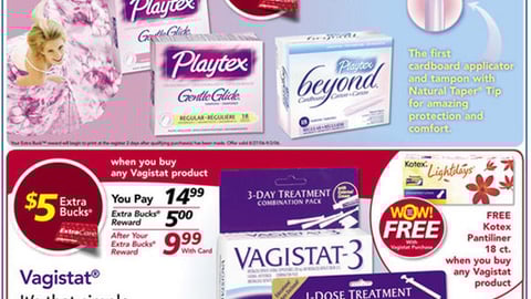 CVS Playtex/Vagistat Feature