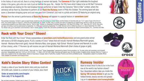 'Seventeen' Check It Out! Print Ad