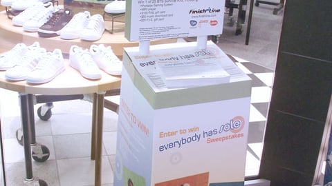 Finish Line 'Everybody Has Sole' Sweeps Entry Box
