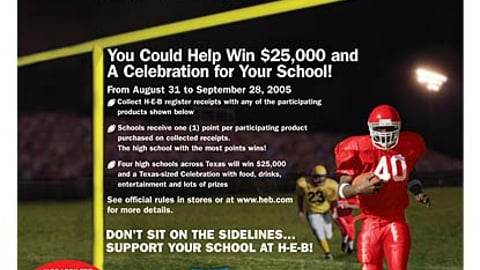 H-E-B 'Friday Night Football Challenge' Feature