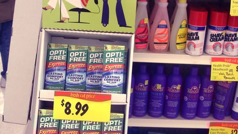 Opti-Free "'Glamour' Makeover" Shipper