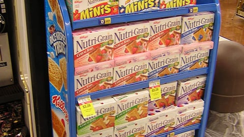 Kellogg's Nutri-Grain Floorstand