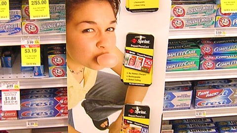 Sprint Back-to-School Phone Card Floorstand