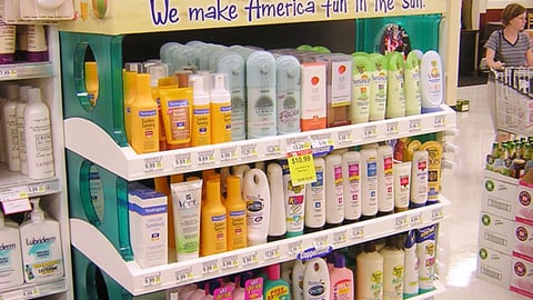 Coppertone End-Aisle Display