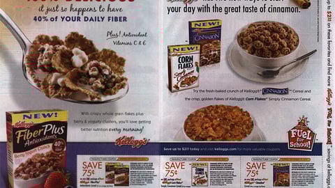 Kellogg's Cereal 'Fuel for School' FSI