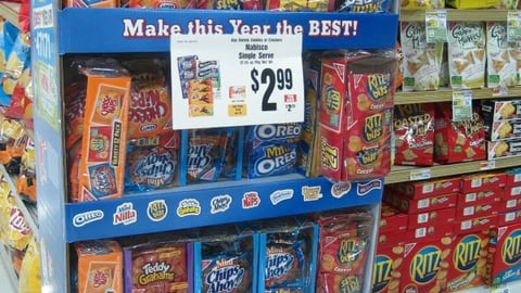 Nabisco Sweeps Floorstand